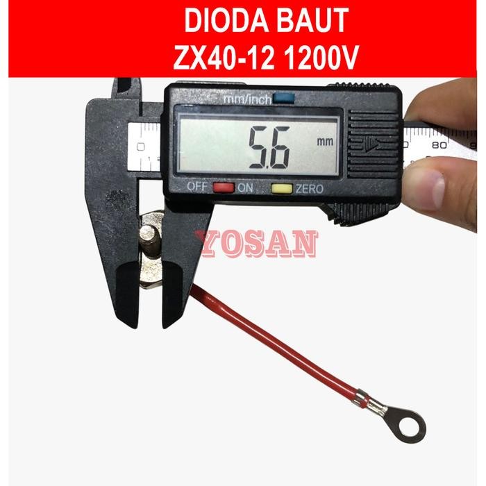 DIODA BAUT ZX40-12 ZX 40-12 40A 1200V MERAH HITAM PANAH ATAS BAWAH