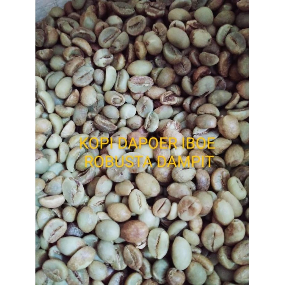 (Allthebest) Green Bean Robusta Dampit Biji Besar 1Kg