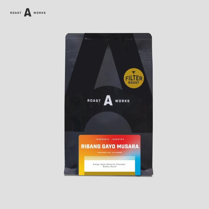 

INDONESIA - SUMATRA RIBANG GAYO MUSARA ATENG SUPER, P-88 FULLY WASHED (FILTER) - A ROASTWORKS - BIJI