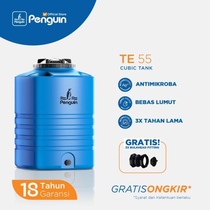Terlaris Tangki Toren Air Kotak Penguin Te55 500 Liter