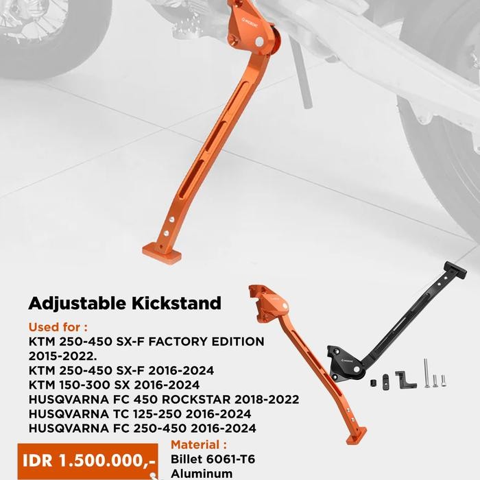 

Terlaris Kick Stand Billet/Standar Samping Kompetisi Sx,Fc,Tc Ktm Cnc
