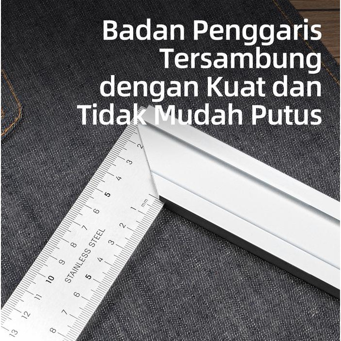 

Deli Penggaris Siku Tukang 30 cm Stainless Steel Alat Perkakas DL4036