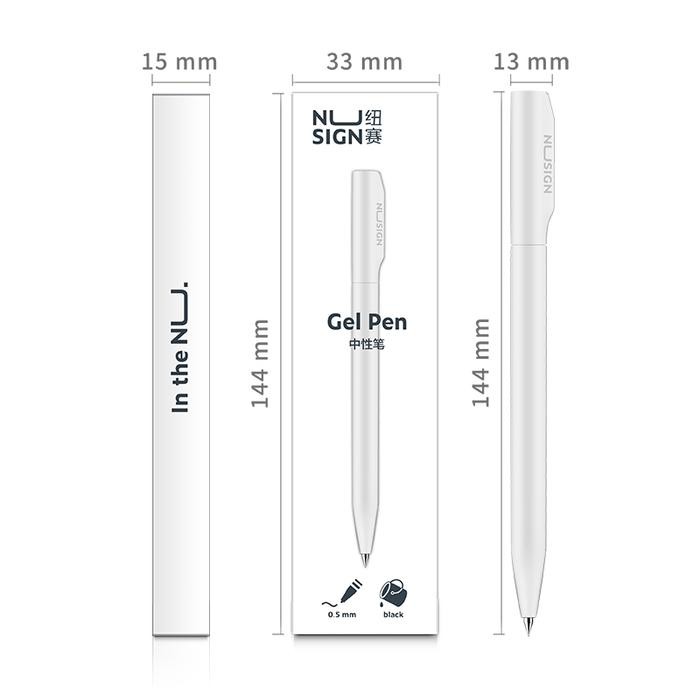 

Deli Nusign Gel Pen/Pulpen Gel Putar 0.5mm Tinta Hitam Bahan ABS NS552