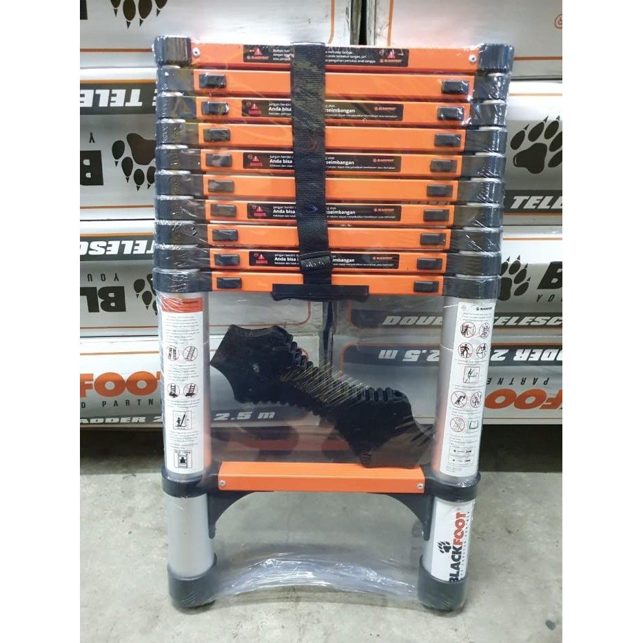 [Allthebest] BLACKFOOT 6 METER Tangga Aluminium Teleskopik - Telescopic