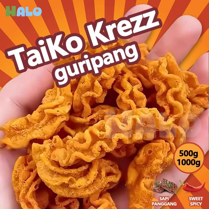 

COD Taiko Krezz 500g/1000g,camilan/makanankembung/ puffed, citarasa baik, renyah dan lezatmakanan