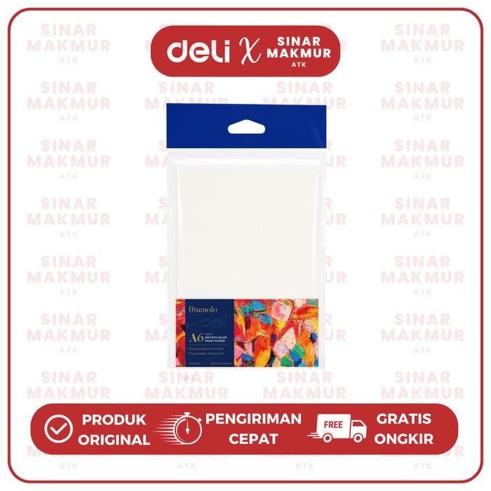 

Watercolor Paper/ Kertas Cat Air/Kertas Gambar Canvas 300 gsm A6 Deli EC270A6 Pak