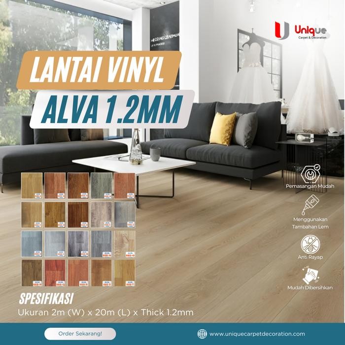 Karpet Lantai PVC / Karpet Lantai Motif Kayu / Karpet Vinyl