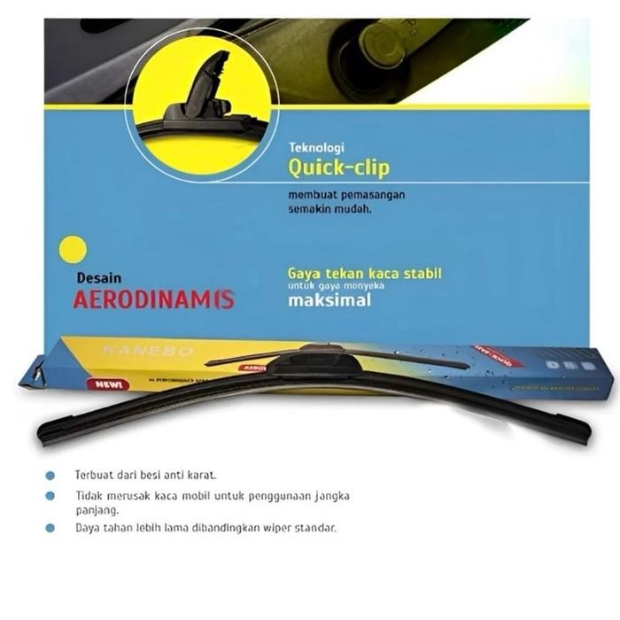 [Allthebest] Wiper Mobil Frameless Kanebo ORIGINAL Ukuran 14,16,18/ Wiper Kaca Mobil Universal