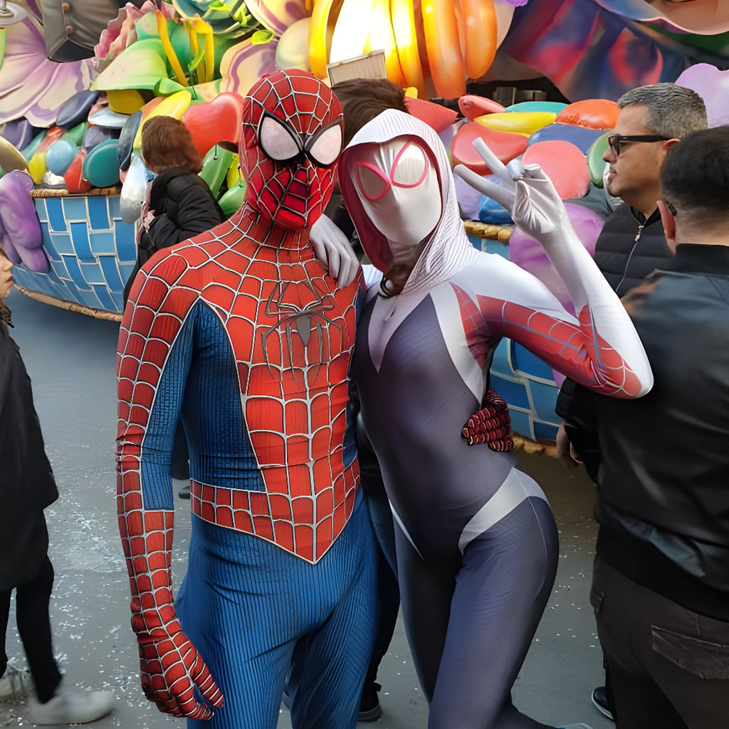 Gwen Girl Spiderman Halloween Cosplay Costume Kid Spider-Man Halloween Cosplay Costume Adult