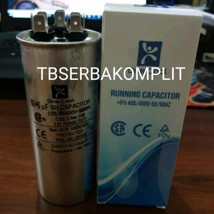 Kapasitor 60+6Mfd 400V 450V Ac Running Capacitor 60+6Uf 400/450V