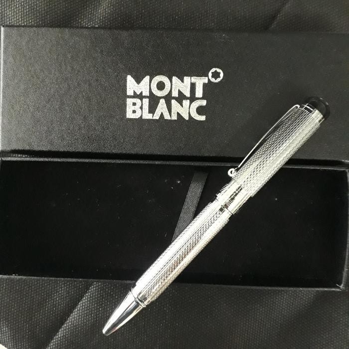 

Ballpoint Mewah Keren Pulpen Monblanc Silver Clip Exlusive