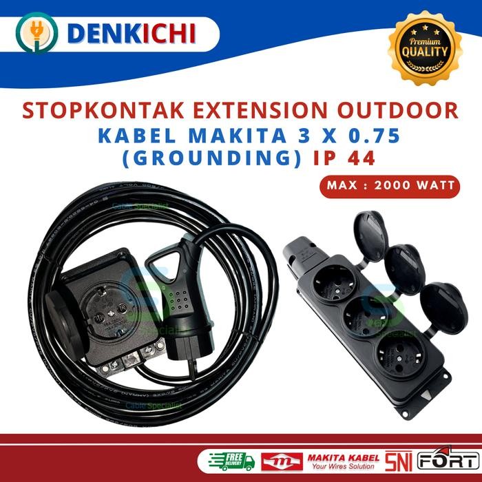 BEST KABEL STOPKONTAK LISTRIK OUTDOOR IP 44 SNI 2000WATT TERMURAH