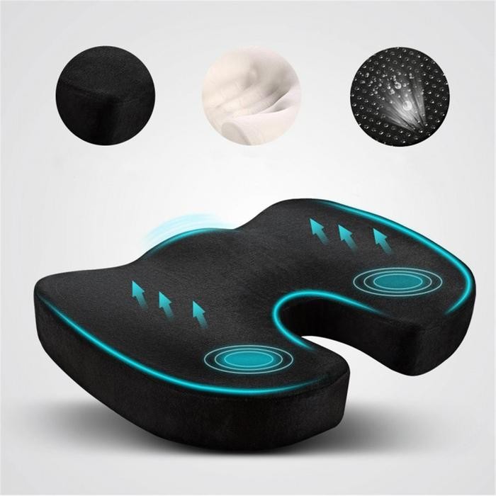 ALAS DUDUK KURSI KANTOR BANTAL NYAMAN EMPUK ORTHOPEDIC SEAT CUSHION