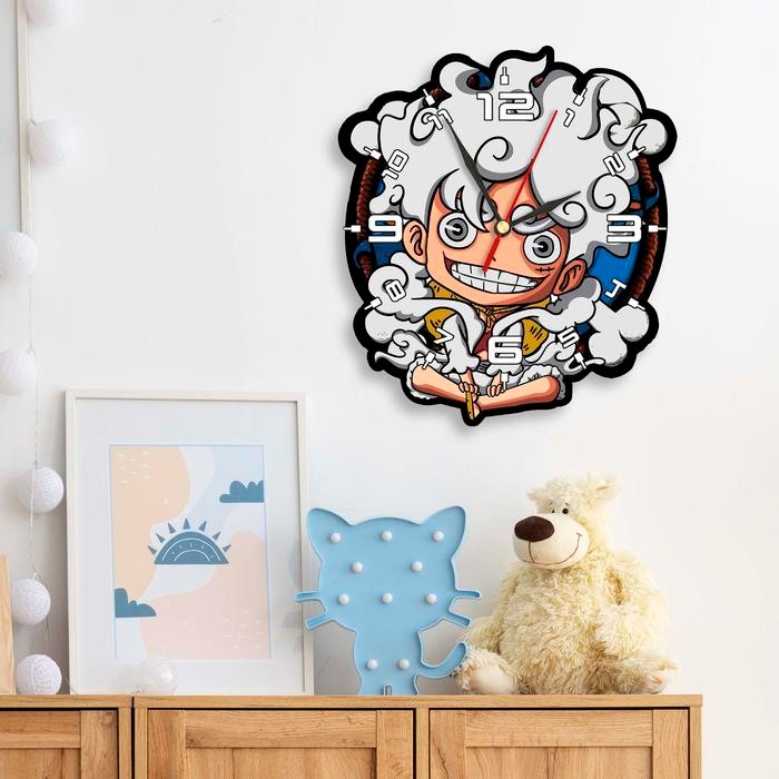 Jam Dinding Karaer One Piece Gear 5 Bounty Luffy