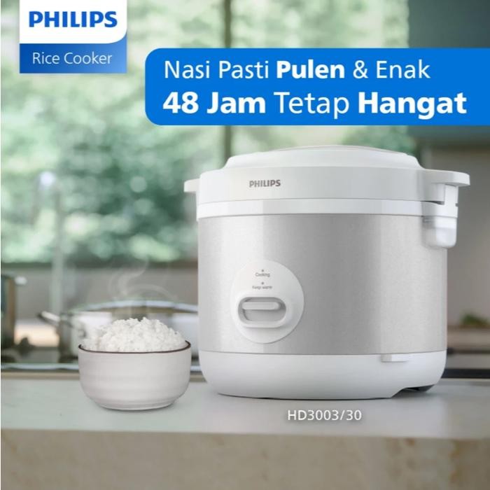 PHILIPS HD-3003 Rice Cooker / Magic Com 1.8 Liter (Anti Lengket)