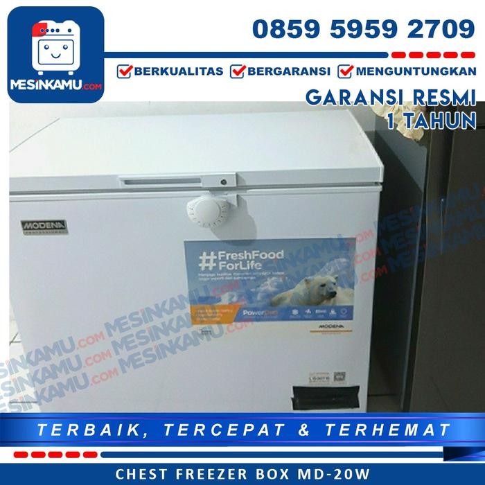 Modena Chest Freezer Box MD-20W 250 Liter Tipe Conserva MD 20 W Kode 1170