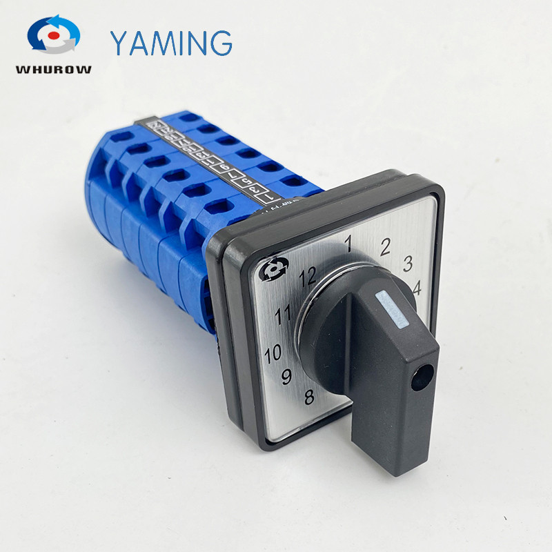 LW26-20/6 Rotary Cam Switch 20A Twelve-gear 12 Positions Six-section 6 Poles Single-wire Power