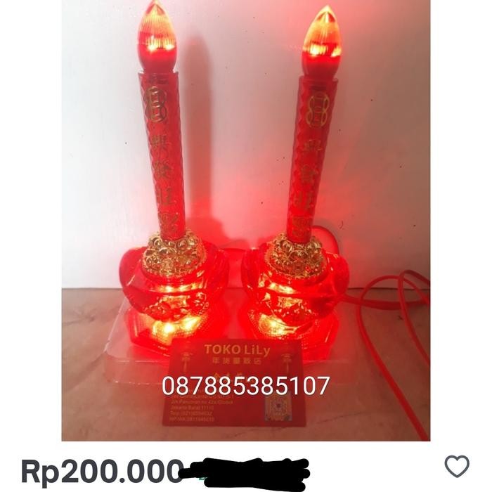lampu sembahyang lilin/lampu lilin/lilin yenbau colok listrik