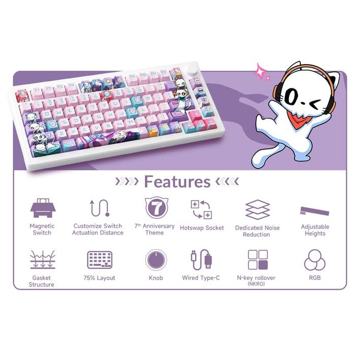 [Allthebest] Akko MOD007 / MOD 007 B-HE PC 7th Anniversary Rapid Trigger Mechanical Gaming Keyboard