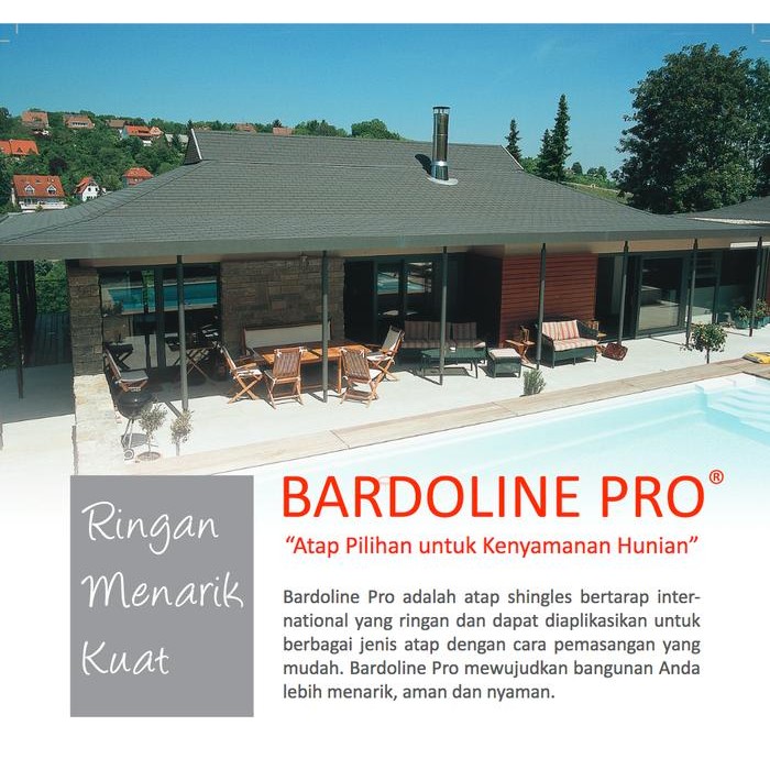 BARDOPro By ONDU, Atap Bitumen Shingles (Sirap)Untuk Rumah *