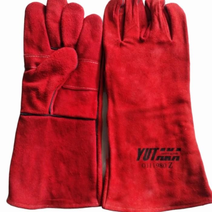 Termurah Sarung Tangan Las Kulit Yutaka / Sarung Tangan Kulit Las