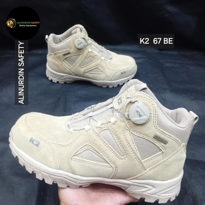 Sepatu Safety Kerja Proyek Sport K2 Fastrack Boa Original Ekspor Korea
