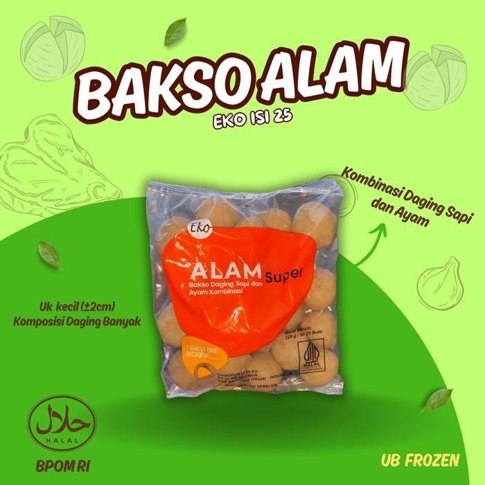 

Baso Alam super EKO isi 25 Bakso New