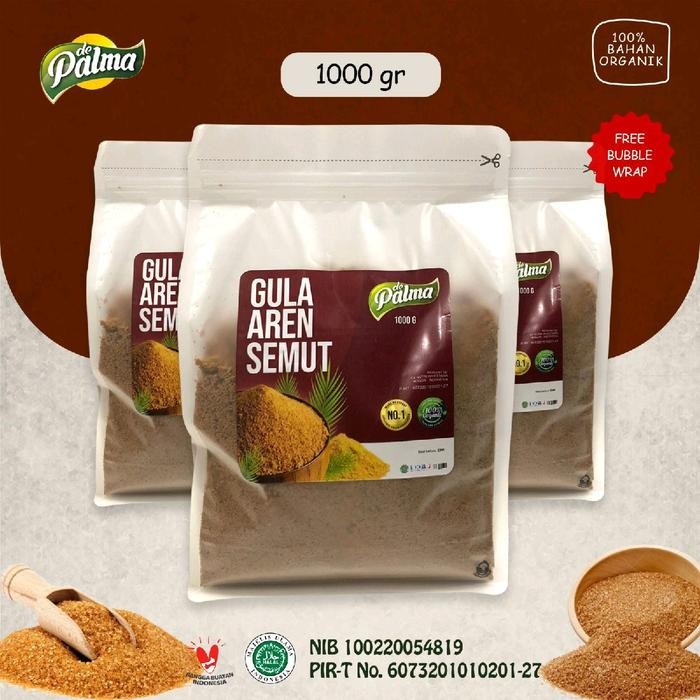 

GULA AREN SEMUT 1 KG - ORGANIC PALM SUGAR GRADE A Bahan Food Brown New