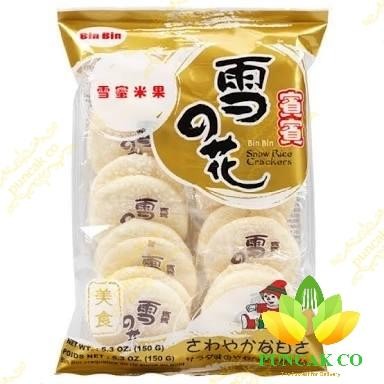 

New BIN BIN SNOW RICE CRACKERS 120 gr