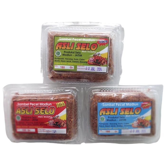 

New Sambel Pecel Madiun Asli Selo Extra Pedasss 200gram