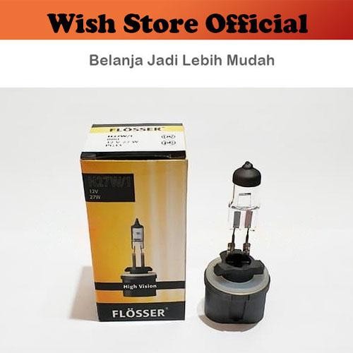 PREMIUM [PCS] Bohlam DOP Bulb Lampu Mobil Halogen H27W/1 H27 12V 27W Flosser