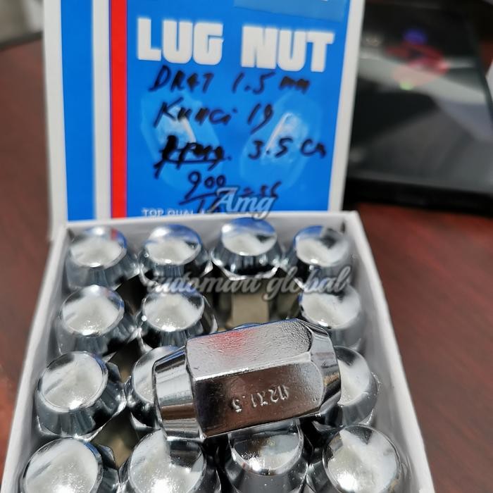 Mur Baut Roda 1.25 Kunci 19 3.5Cm Set 16Pc