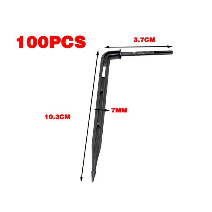 100Pcs Drip Stick Bengkok Stik Dripper Bend Untuk Irigasi Tanaman