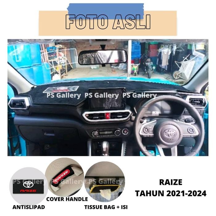 ALAS DASBOR MOBIL TOYOTA RAIZE TAHUN 2021-2025 AKSESORIS COVER DASHBOARD PREMIUM