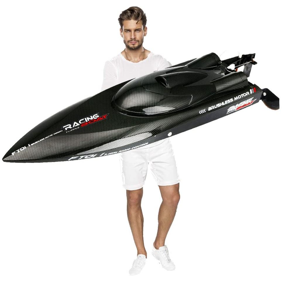 Feilun FT011 FT012 Large RC Speed Boat 2.4G 4WD 55KM/H Remote Control Brushless Watercraft for Hobby