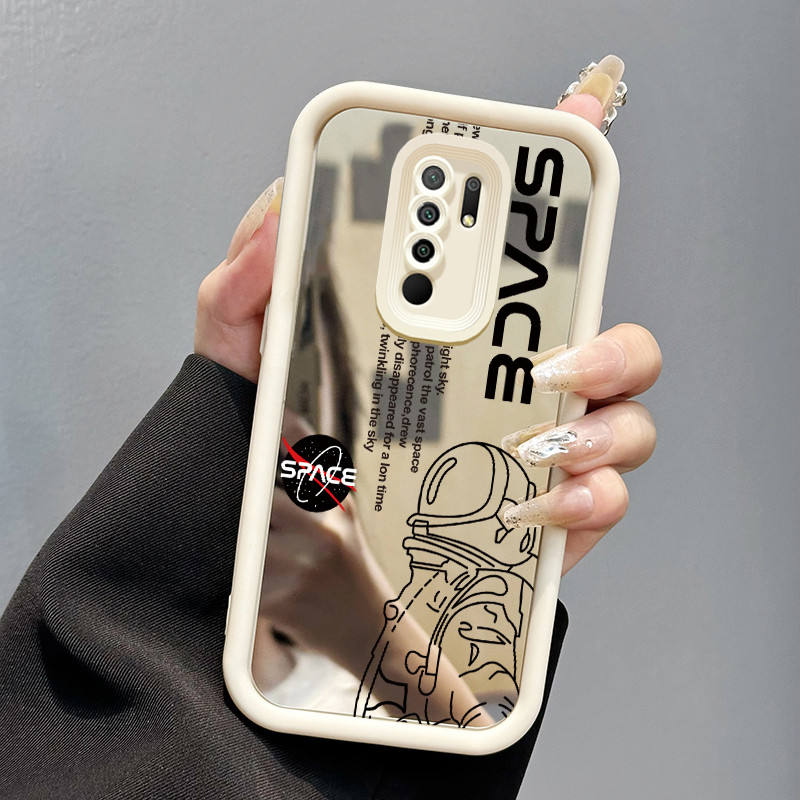 Casing Hp Xiaomi Redmi 9 Redmi 9 Prime 8 6A 5 Plus POCO M2 Case cermin Softcase pelindung Cesing sil