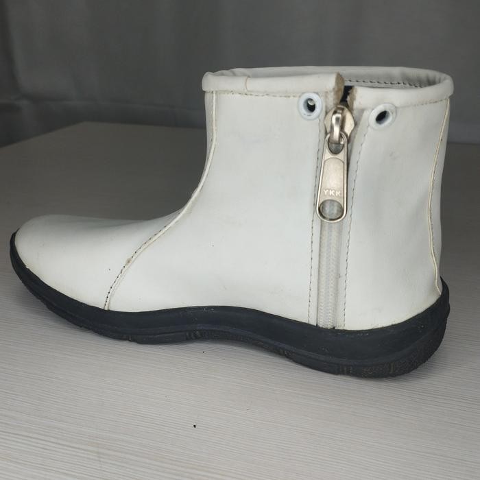 SEPATU PASUKAN DRUMBAND/MARCHING BAND BOOT PUTIH POLOS CUSTOM