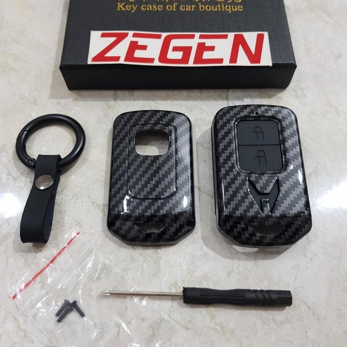 hardcase carbon kunci mobil / cover kunci carbon hrv jazz civic