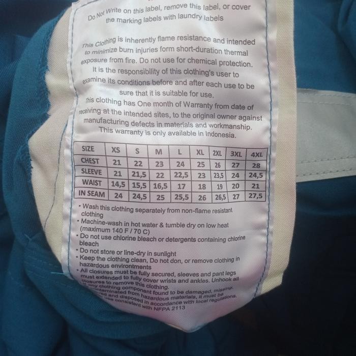 Coverall/Werpak Pertamina Depender Ultra Ts-Pro