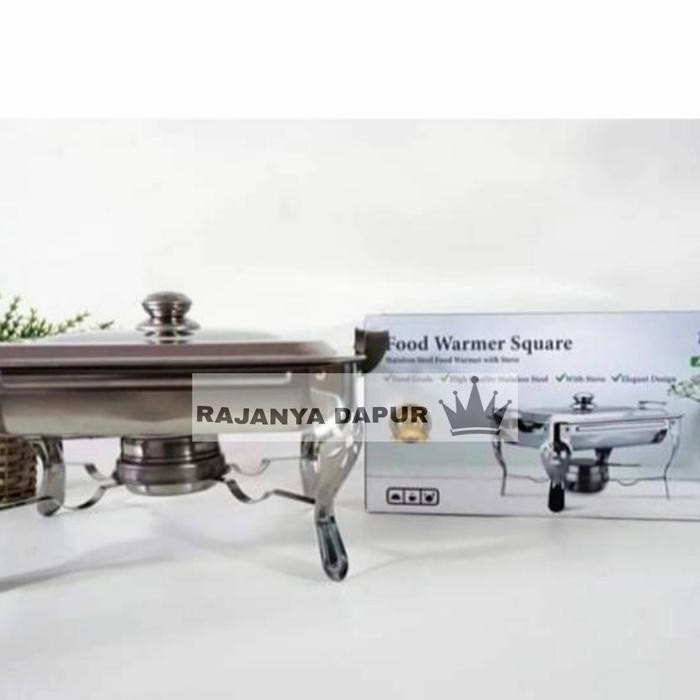 ASTA Food warmer square - tempat prasmanan stainless - tempat prasmana