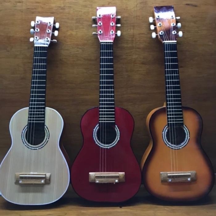 Gitar Mini Akustik Senar 6 gitar kecil gitar ukulele