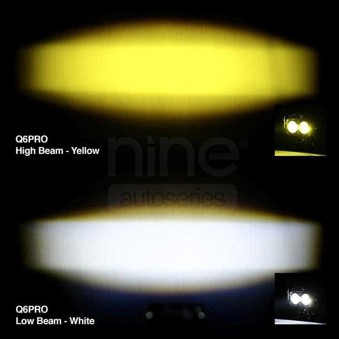Lampu Led Tembak Sorot Laser 2 Warna Original Luminos Q6