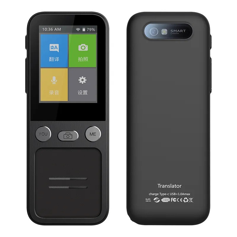 T16 Ai Voice Real Time Translator Ma ine 138 Multi Online Languages Voice-Record 3.1 In  Big