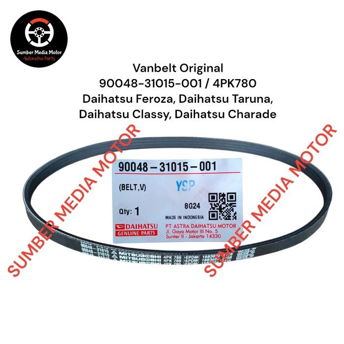TERMURAH DAIHATSU VANBELT 4PK780 ORIGINAL 90048-31015-001 DAIHATSU FEROZA, DAIHATSU TARUNA, DAIHATSU