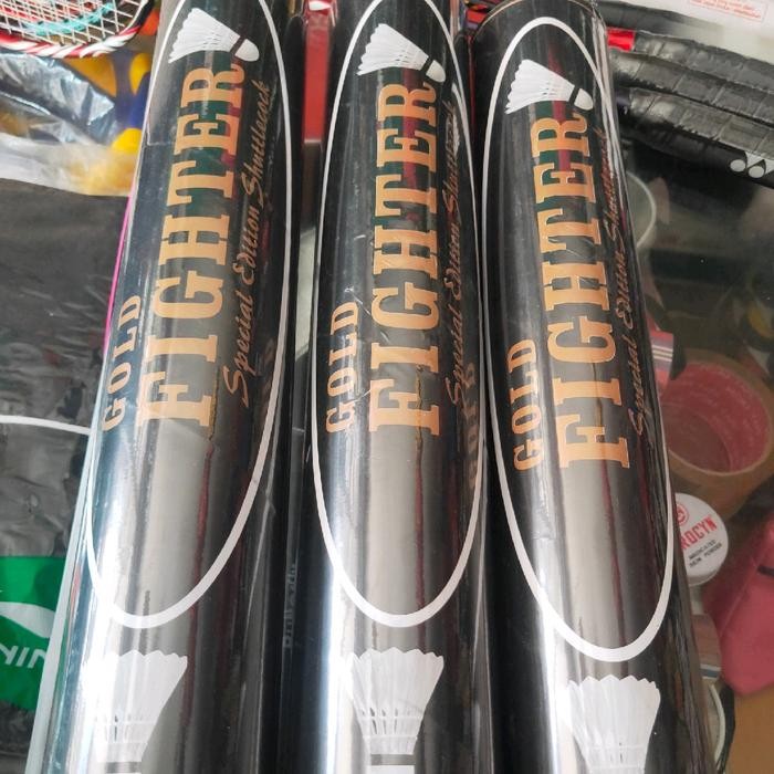 Shuttlecock Fighter Gold Isi 12 Pcs #Gratisongkir