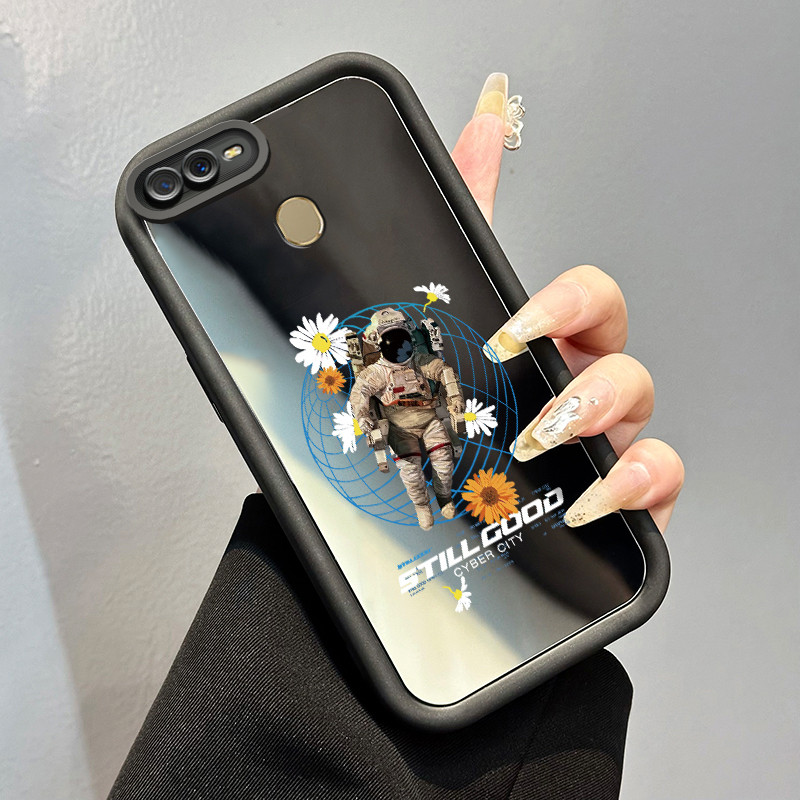 Casing Hp untuk OPPO A7 OPPO A5s OPPO A12 OPPO A12S A11k Case Casing pola Astronot luar angkasa Kesi