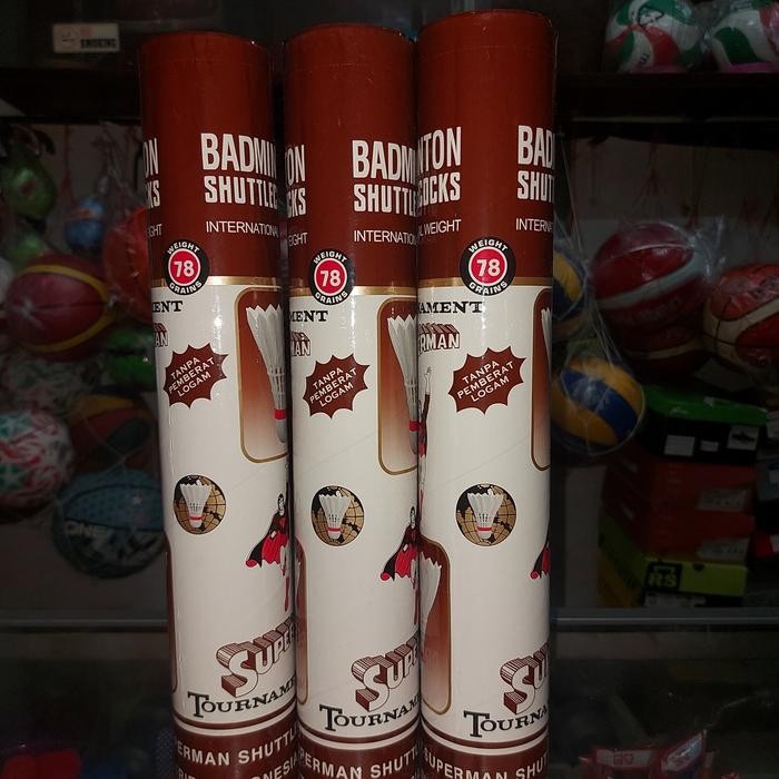 Shuttlecock Superman Coklat #Gratisongkir