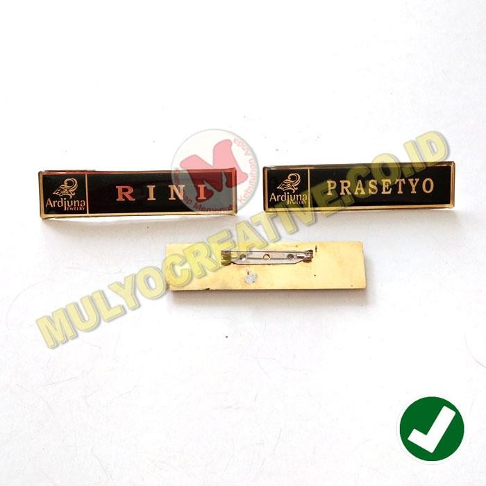 

Name Tag Peniti Murah - Name Tag Karyawan Pengait Peniti Warna Hitam PREMIUM