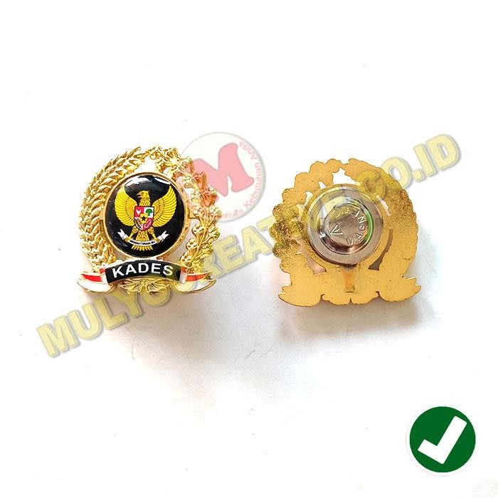 

Lencana Pin Kades Lurah Pengait Magnet Pin Kelapa Desa Padi Kapas PREMIUM