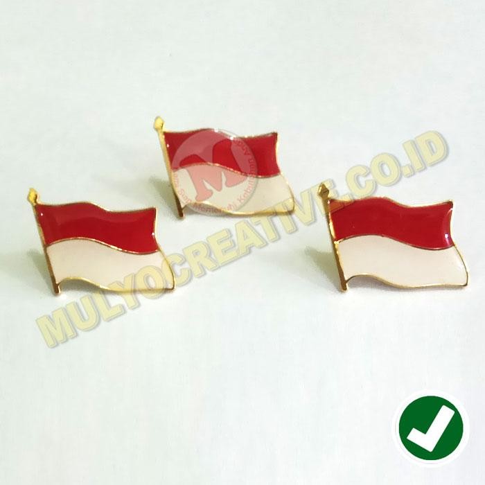

Pin Bendera Indonesia - Lencana Bros Emblem Indonesia 2.3cm PREMIUM